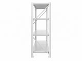 4-Layer Longspan Shelving Add-On Grey White – 1.5 M