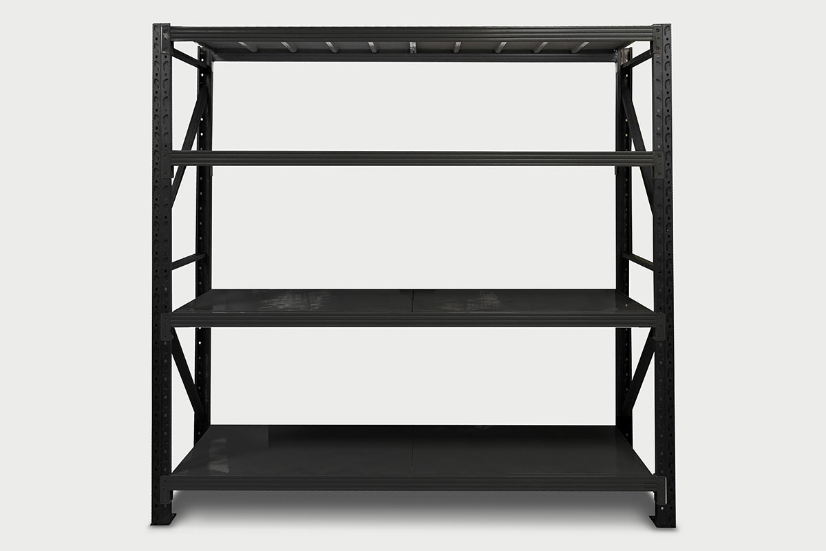 Longspan Shelving 1.5M - Main Bay 4 Layer Black