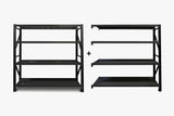 Longspan Shelving 1.5M - Main Bay 4 Layer Black