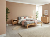 Sovo Oak Queen Bed with Naturlig Bedroom Suite