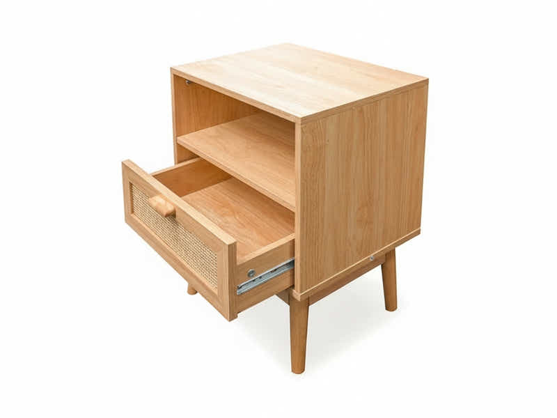 Sovo Oak Queen Bed with Naturlig Bedroom Suite