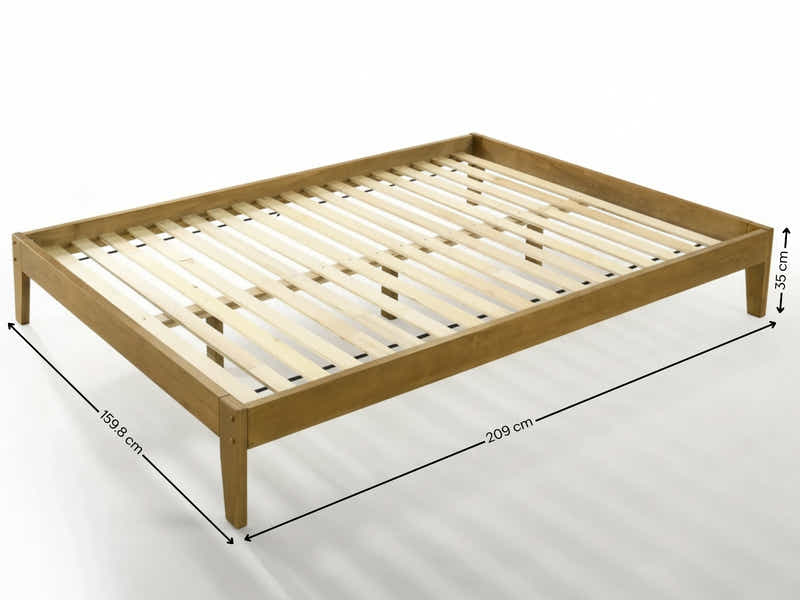 Sovo Oak Queen Bed with Naturlig Bedroom Suite