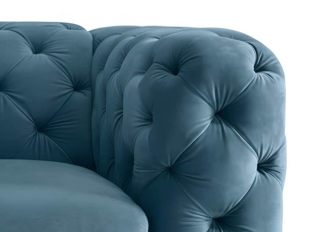 Adam Velvet Armchair - Royal Blue