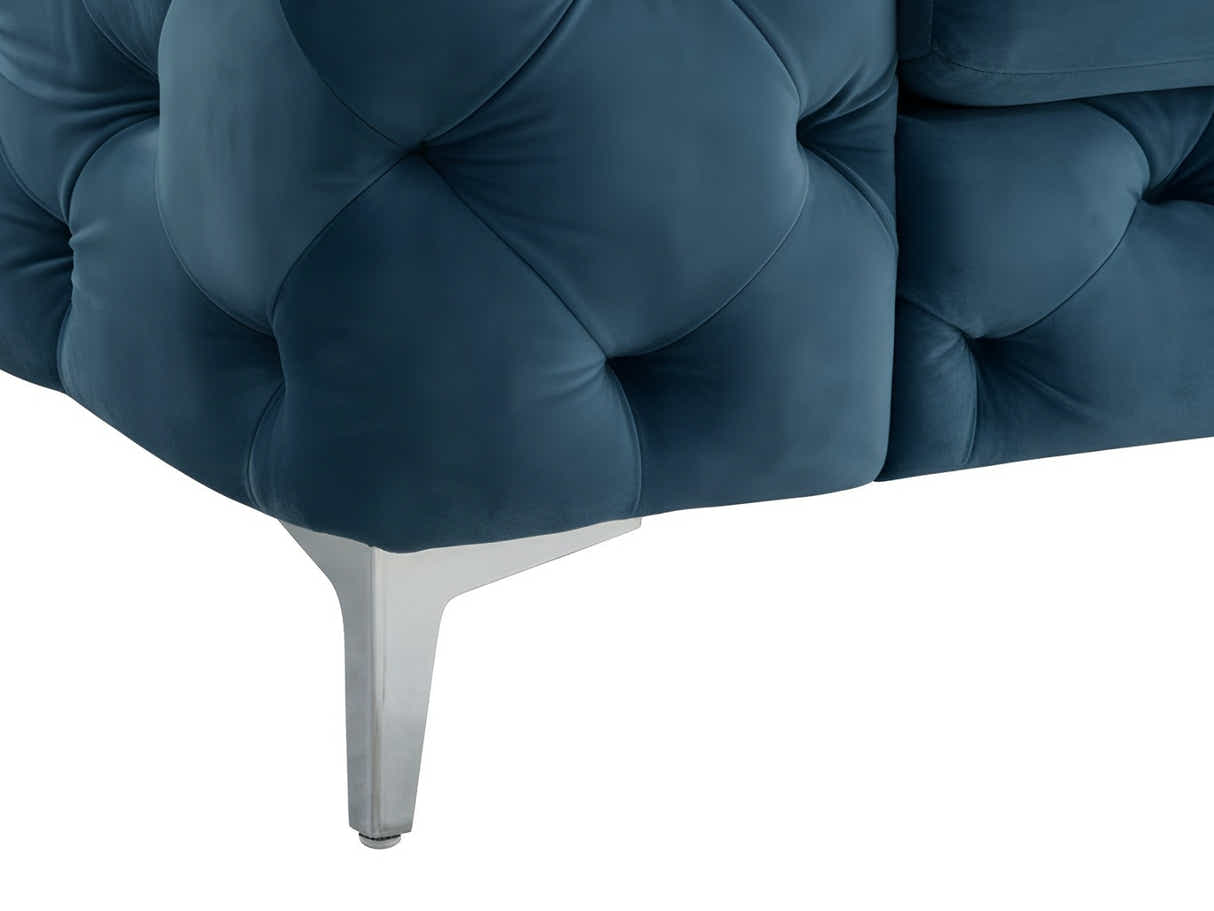 Adam Velvet Armchair - Royal Blue
