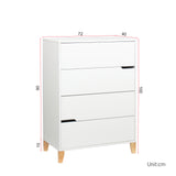 Rene 4 Drawer Tallboy