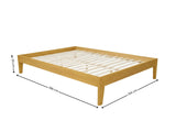 Sovo Bed Frame Oak - Double