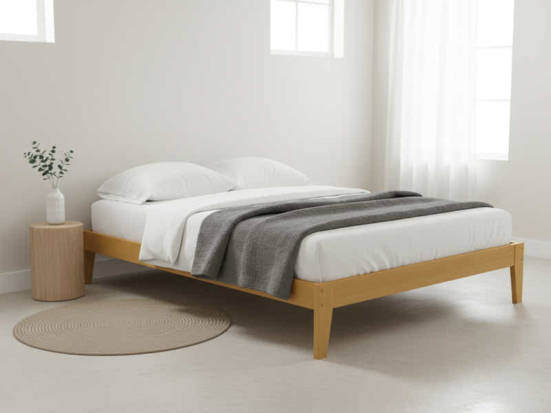 Sovo Bed Frame Oak - Double