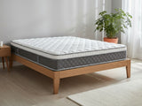 Sovo Bed Frame Oak & MEM23 Mattress - Double (Combo)
