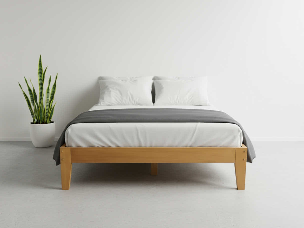 Sovo Bed Frame Oak - Queen
