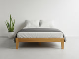 Sovo Bed Frame Oak - Queen