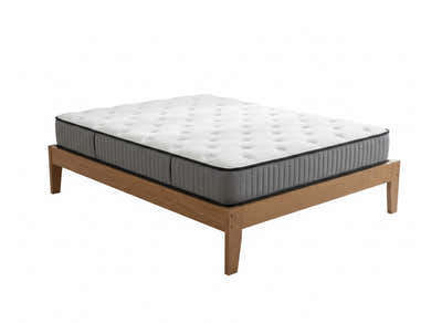 Sovo Bed Frame Oak & FIRM23 Mattress - Queen