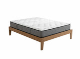 Sovo Bed Frame Oak & FIRM23 Mattress - Queen