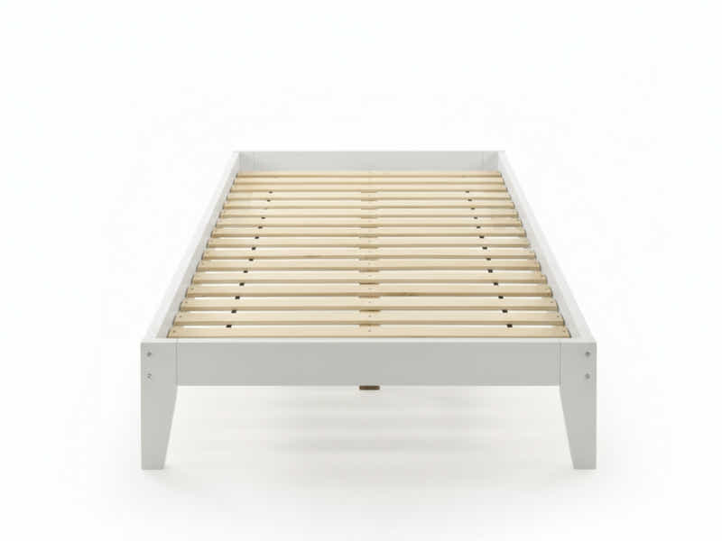 Sovo Bed Frame White - King Single
