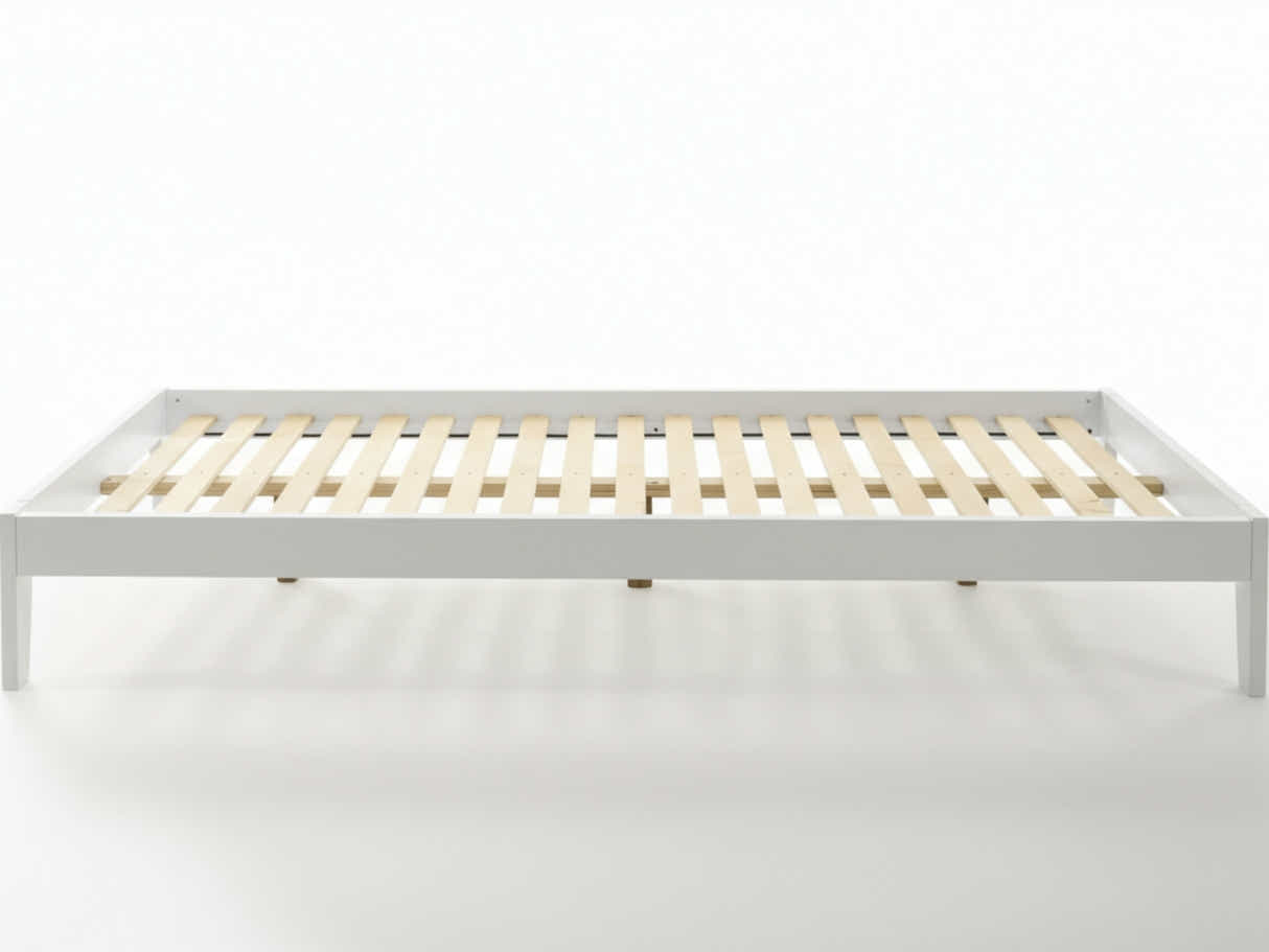 Sovo Bed Frame White - King Single