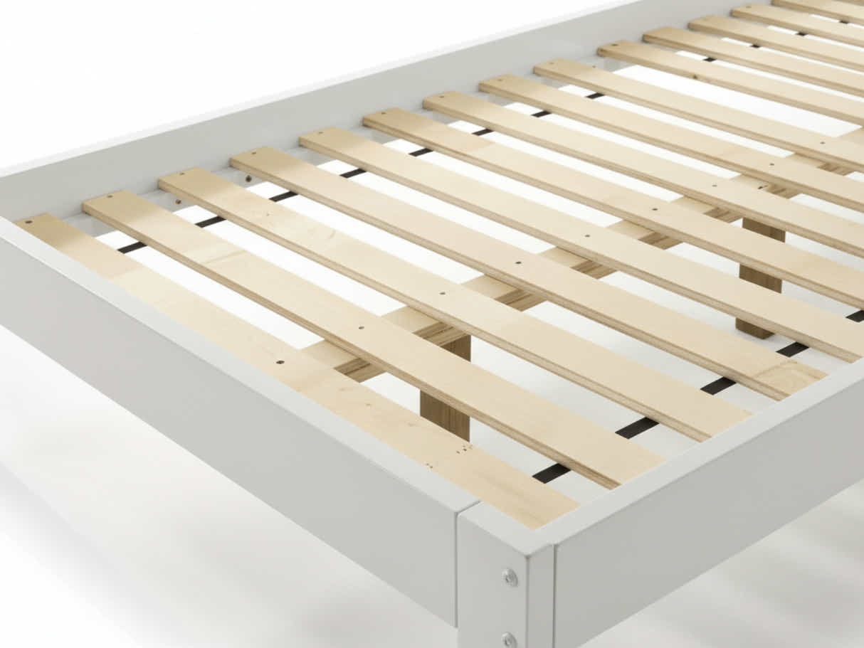 Sovo Bed Frame White - King Single