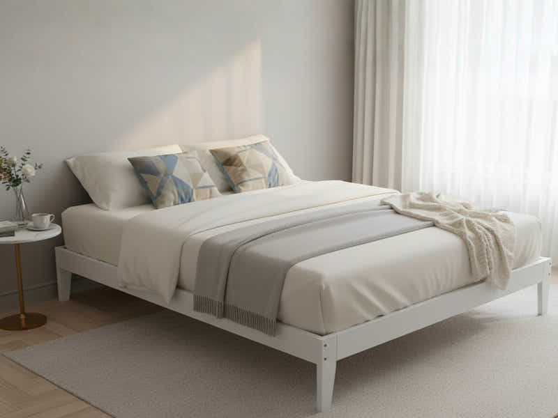 Sovo Bed Frame White - Double