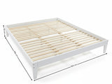 Sovo Bed Frame White - Double