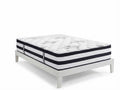 Sovo Bed Frame White & Euro Top Mattress K34 - Double
