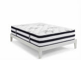 Sovo Bed Frame White & Euro Top Mattress K34 - Double