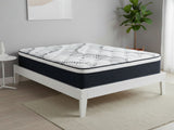 Sovo Bed Frame White & Euro Top Mattress J32 - Double