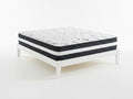 Sovo Bed Frame White & Euro Top Mattress L30 - Double