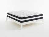 Sovo Bed Frame White & Euro Top Mattress L30 - Double