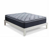 Sovo Bed Frame White & Euro Top Mattress B34 - Double