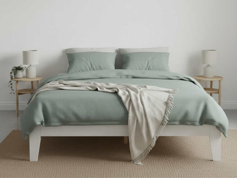 Sovo Bed Frame White - Queen