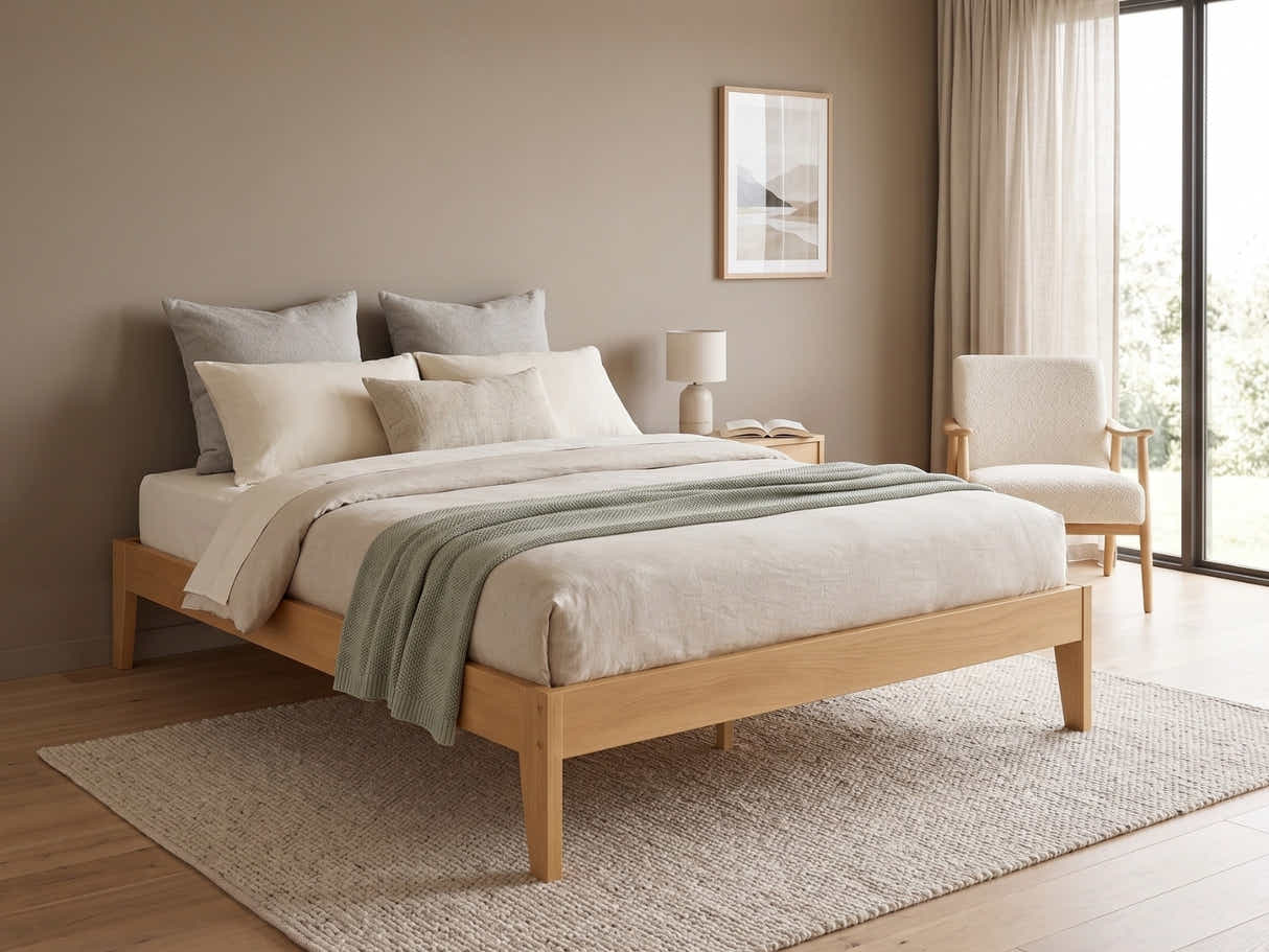 Sovo Bed Frame Oak - Double