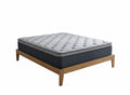 Sovo Bed Frame Oak & Euro Top Mattress B34 - Queen