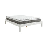 Sovo Bed Frame White & MEM 23 cm Mattress - King Single