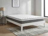 Sovo Bed Frame White & MEM 23 cm Mattress - King Single