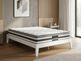 Sovo Bed Frame White & Bon21 Mattress - King Single