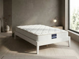 Sovo Bed Frame White & PIL20 Mattress with Pillow - King Single