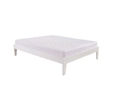 Sovo Bed Frame White & Bon15 Mattress - Double