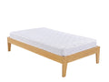 Sovo Bed Frame Oak & Bon15 Mattress - King Single