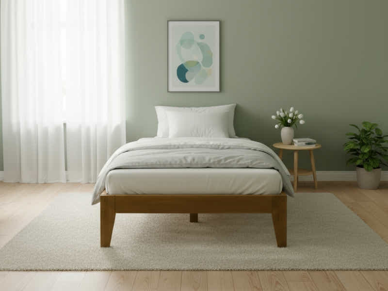 Sovo Bed Frame Oak - King Single