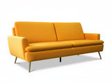 Gyllene Velvet Sofa Bed - Yellow