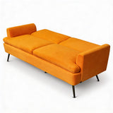 Gyllene Velvet Sofa Bed - Yellow