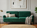 Gyllene Velvet Sofa Bed - Dark Green
