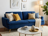 Gyllene Velvet Sofa Bed - Navy