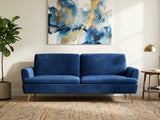 Gyllene Velvet Sofa Bed - Navy