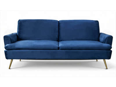 Gyllene Velvet Sofa Bed - Navy