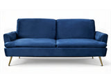 Gyllene Velvet Sofa Bed - Navy