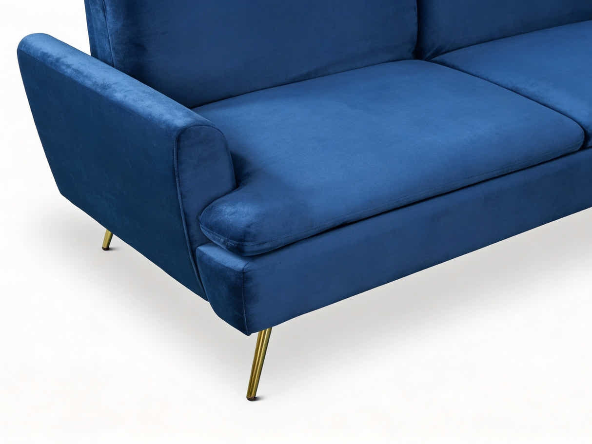 Gyllene Velvet Sofa Bed - Navy