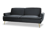Gyllene Velvet Sofa Bed - Black