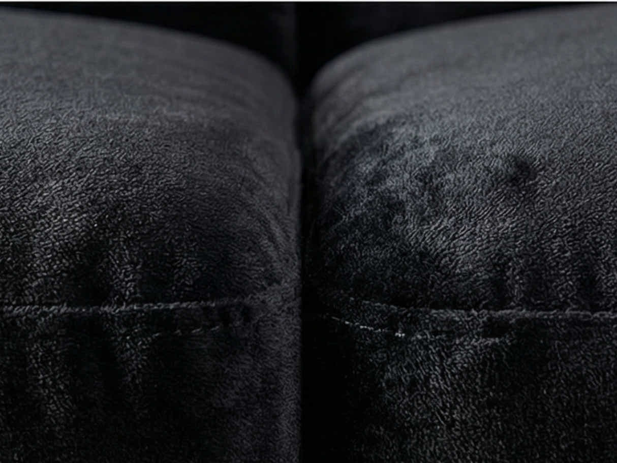 Gyllene Velvet Sofa Bed - Black