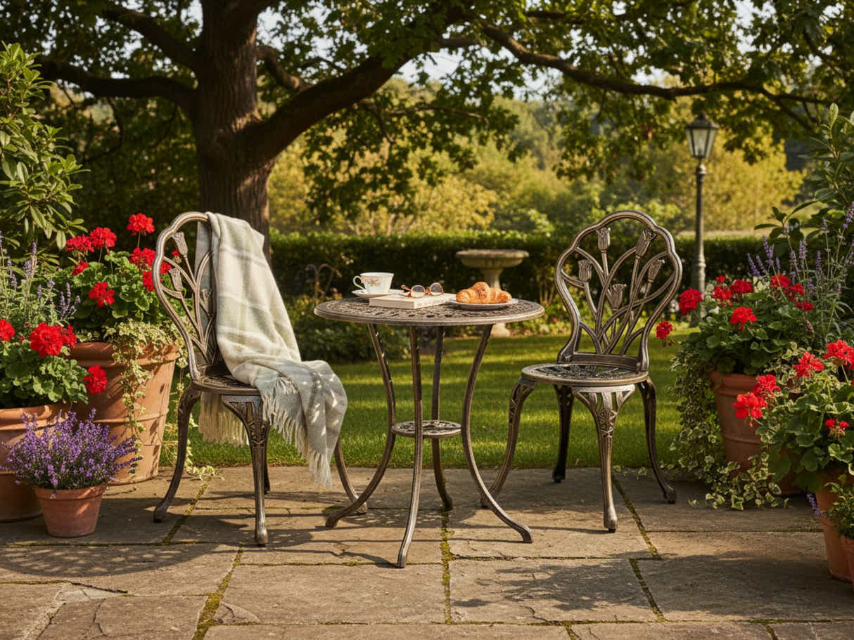 Ornato Cast Aluminum Bistro Set – Antique Bronze