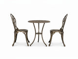 Ornato Bistro Set Cast Alum.