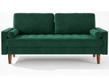 DS Gyllene 2-Seater Velvet Sofa - Green
